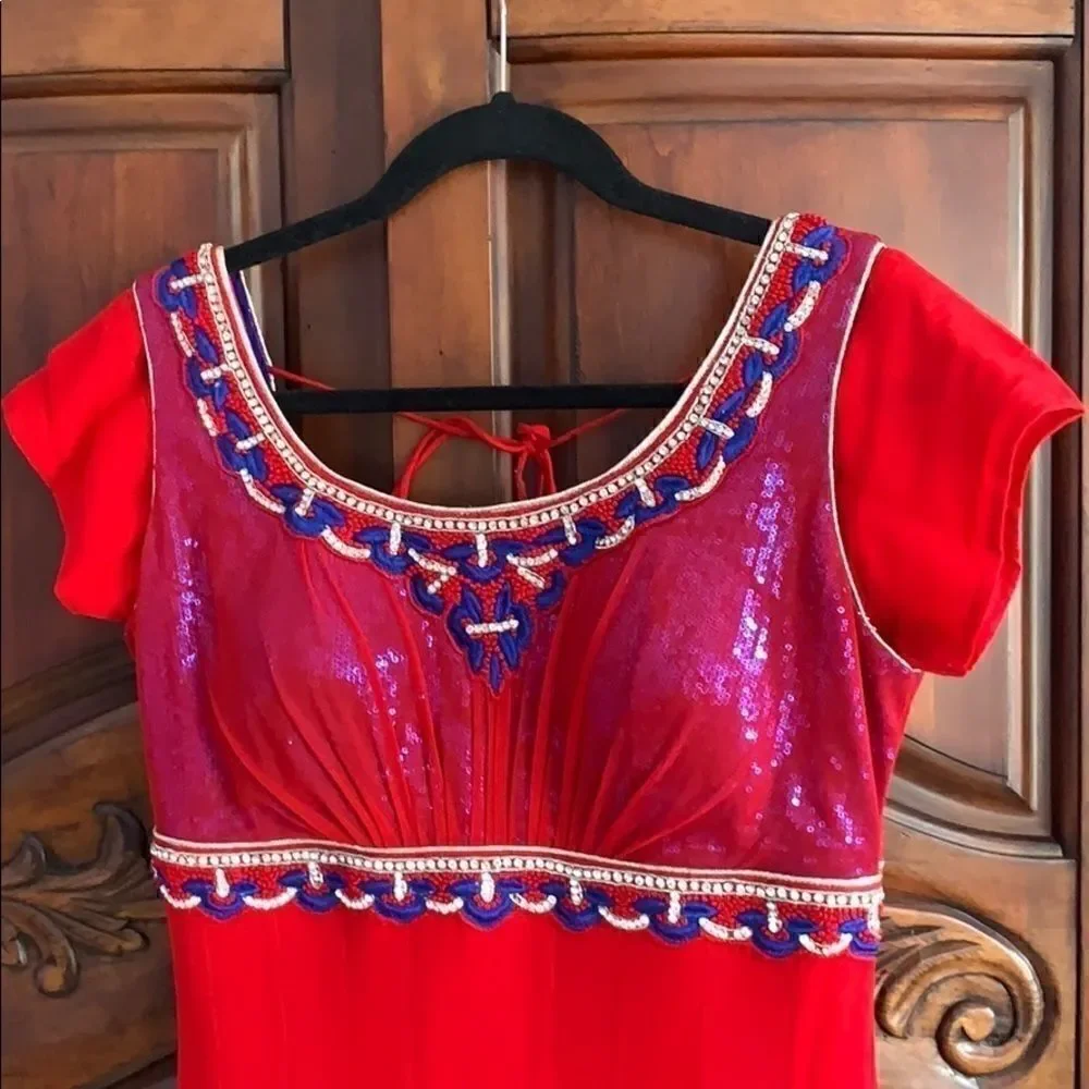 Indian Salwaar Kameez- Anarkali style 4 piece set.